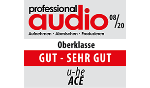 Professional Audio Testsiegel Oberklasse (gut - sehr gut)