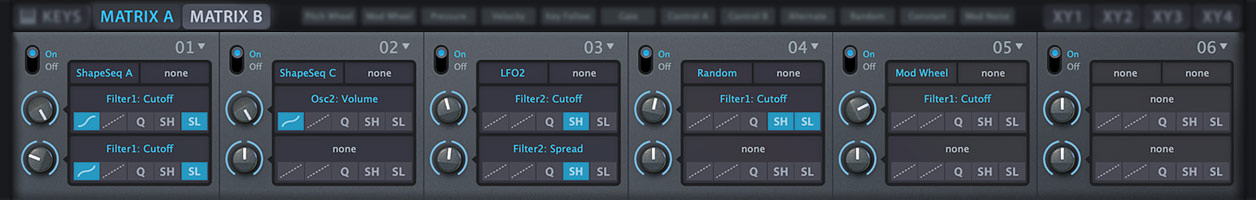 Modulation Matrix in Hive