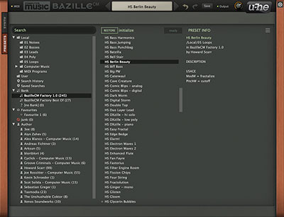 BazilleCM preset browser