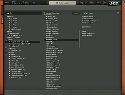 Beatzille preset browser