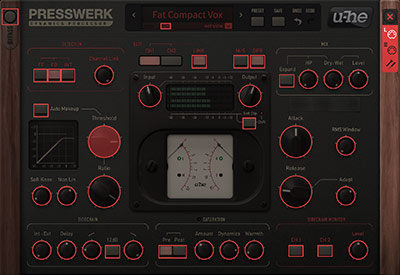 Presswerk's MIDI learn screen