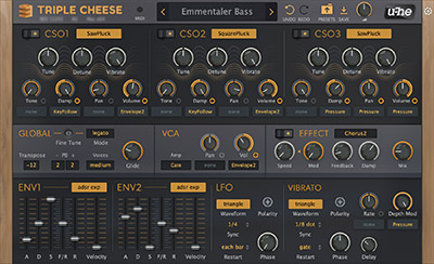 Triple Cheese main interface