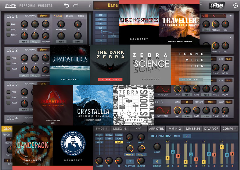 Soundsets included with Zebra Legacy