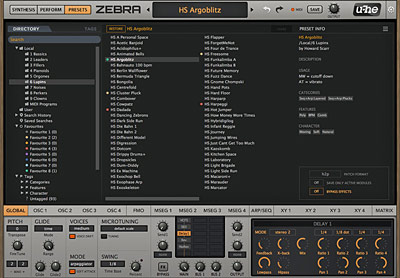 Preset Browser