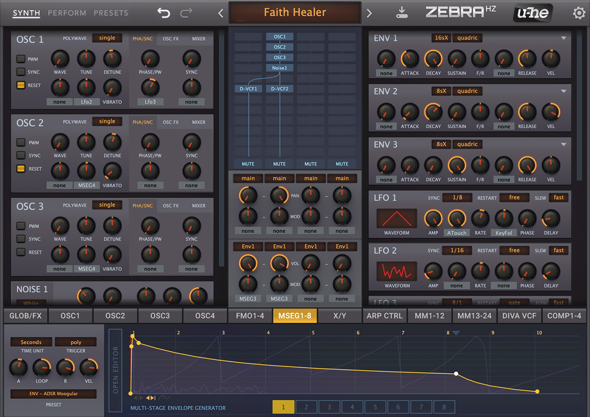 ZebraHZ - user interface